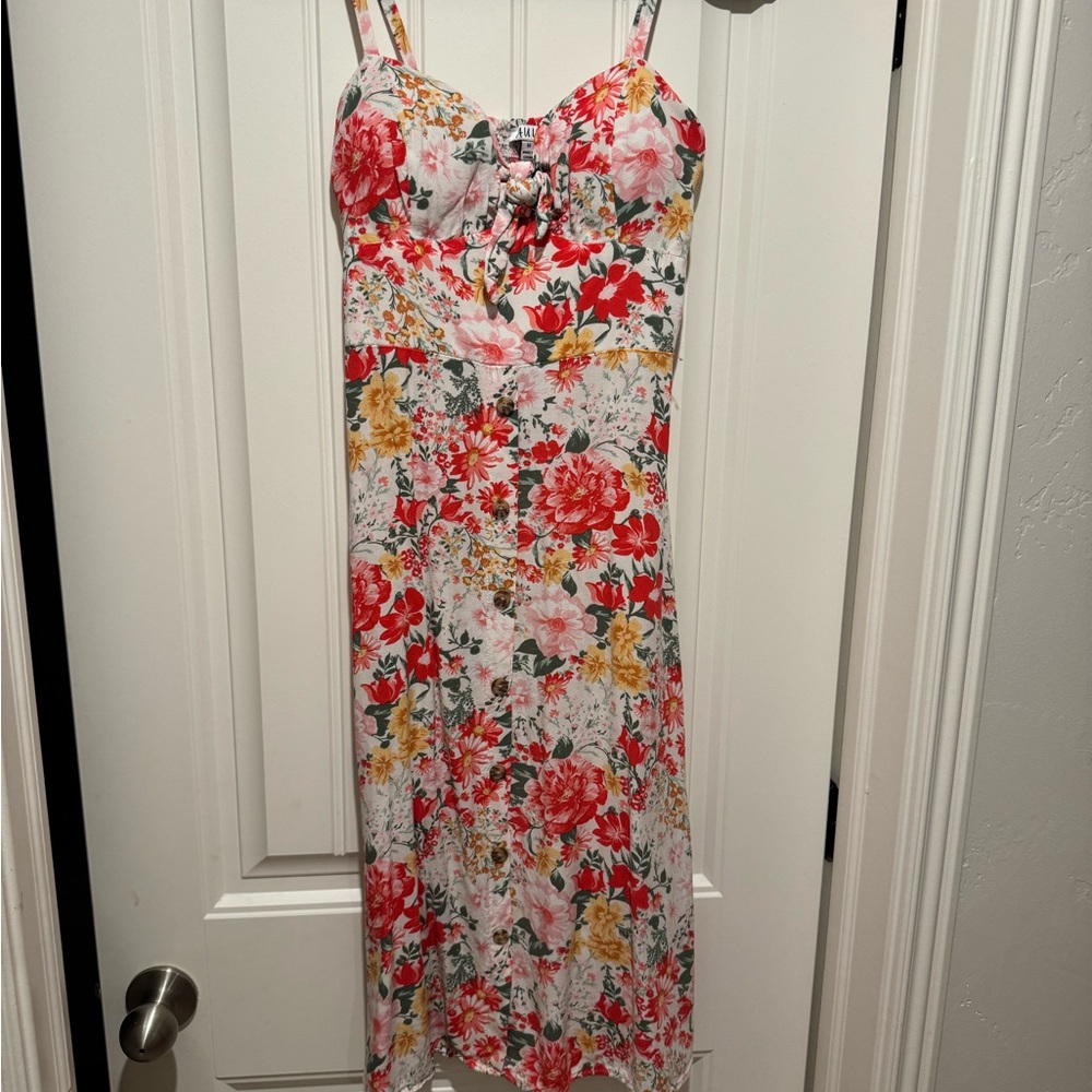 Floral Spaghetti Strap Dress